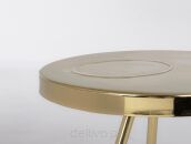 BIZZOTTO stolik kawowy KESAR beżowy /     złoty - 4