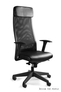 Fotel biurowy ARES SOFT eko-skóra S-569-PU czarny