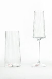 KARE kieliszek do szampana RIFLE 215 ml transparentny