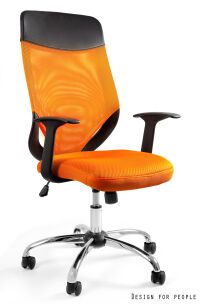 Krzesło biurowe MOBI PLUS W-952 pomarańczowe