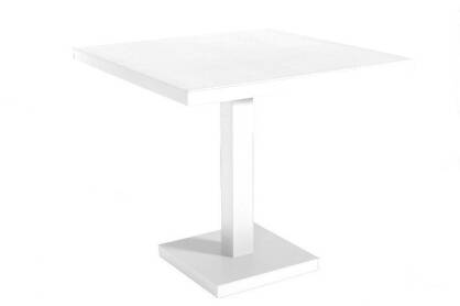 Stół BARCINO 90x90 cm z bazą biały centralną - biały
