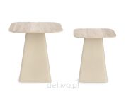 BIZZOTTO zestaw stolików kawowych HARDY   SQ beżowy - 3