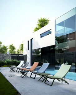 BIZZOTTO stolik ogrodowy TAYLOR           granatowy