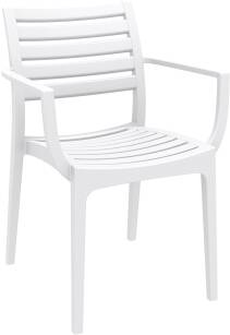 Krzesło ALMA z podłokietnikami biały