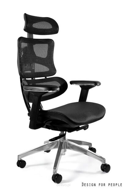 Fotel biurowy ERGOTECH CM-B137A czarny-chrom