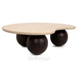 MaMaison stolik kawowy ORGANIC trawertyn  / drewno - 2