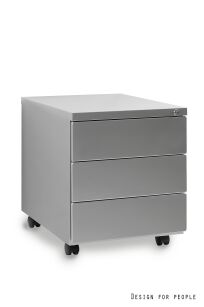 Kontener biurowy 39x55x48 cm 424-S srebrny