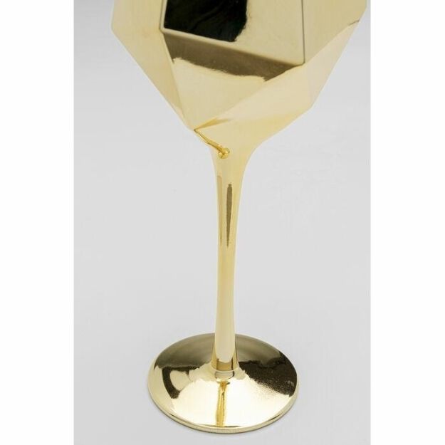 KARE komplet 4 kieliszków do wina         DIAMOND 660 ml złoty