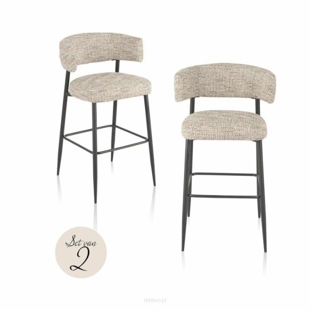 RICHMOND zestaw 2 krzeseł barowych        ROCHELLE TRENDY