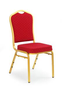 Krzesło bankietowe WEDDING bordowy-złoty