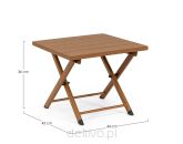 BIZZOTTO stolik ogrodowy TAYLOR brązowy - 6