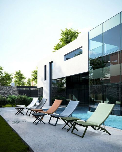 BIZZOTTO stolik ogrodowy TAYLOR brązowy