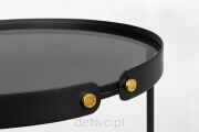 BIZZOTTO zestaw stolików kawowych ZEINA   ROUND 92 czarny - 6