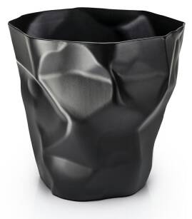 Kosz na śmieci z tworzywa sztucznego PLAST czarny