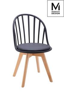 Krzesło ALBERT czarny-buk naturalny
