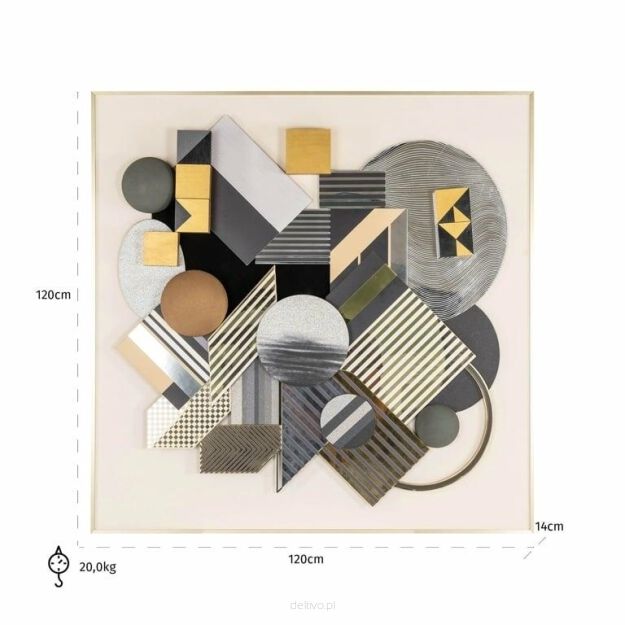 RICHMOND obraz 3D BLOCK 120x120 cm