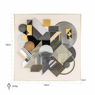 RICHMOND obraz 3D BLOCK 120x120 cm