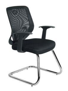 Krzesło konferencyjne MOBI SKID W-953 czarny