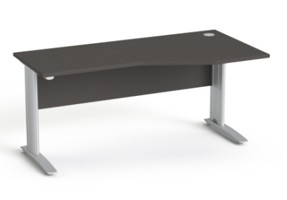 Biurko MULTI 160x70/80 cm "P" SV-35  SMB Grafit