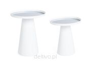 BIZZOTTO zestaw stolików kawowych REFLEX  biały - 2