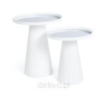 BIZZOTTO zestaw stolików kawowych REFLEX  biały - 3