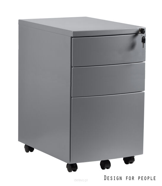 Kontener biurowy 39x56x64 cm RPH-01-S srebrny