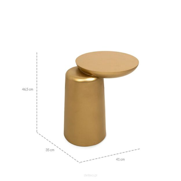 MaMaison stolik ELIAS złoty / drewno