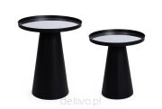 BIZZOTTO zestaw stolików kawowych REFLEX  czarny - 2