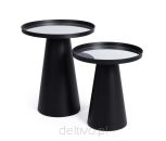 BIZZOTTO zestaw stolików kawowych REFLEX  czarny - 3